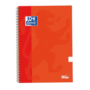 Oxford School Classic Cuaderno Espiral Tapa Extradura Write&Erase - Folio Pauta 2.5mm - 80 Hojas - Color Naranja