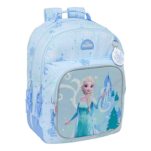 Safta Frozen Mochila - Adaptable a Carro - Bolsillo Frontal - Portabotellas - Cremallera con Doble Tirador - Asa de Mano - Hombreras y Espalda Acolcha
