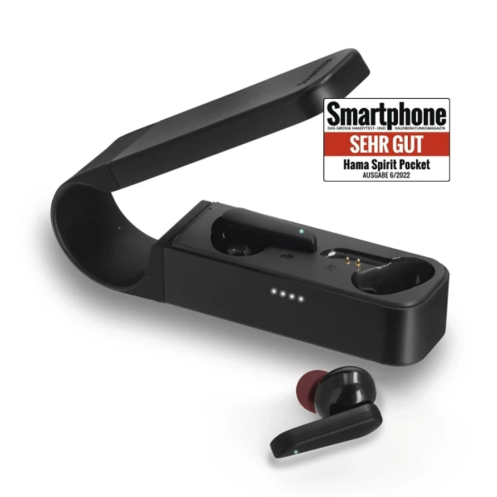 Hama Essential Auriculares con Microfono Omnidireccional - Bluetooth - Autonomia hasta 30h - Rango 10m - Asistente de Voz - Carga por USB-C - Color Ne 1