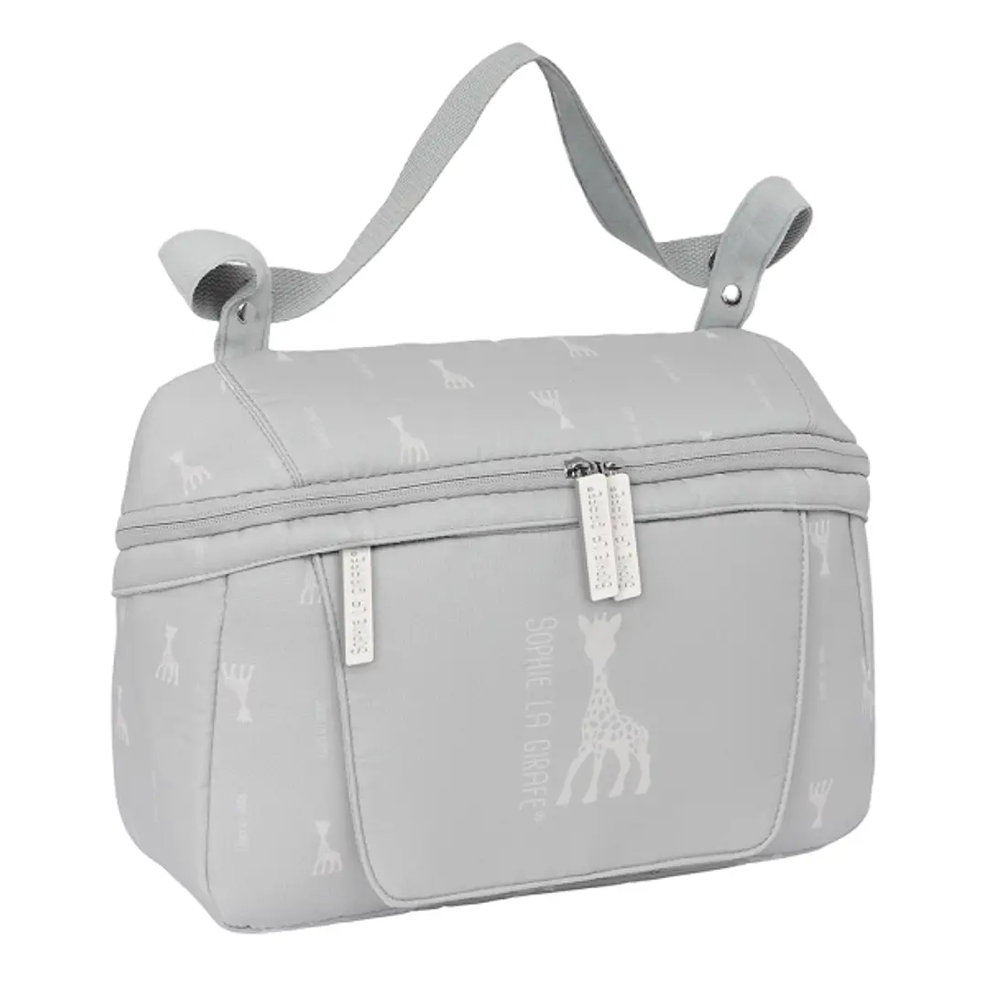 Safta Sophie la Girafe Mum Bolso de 7.82L - Adaptable al Carrito - Cremallera - Bolsillo para Toallitas - Interior Forrado - Bolsillo Trasero - Bolsil 1