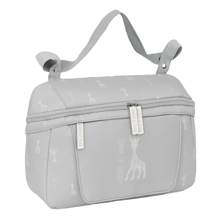 Safta Sophie la Girafe Mum Bolso de 7.82L - Adaptable al Carrito - Cremallera - Bolsillo para Toallitas - Interior Forrado - Bolsillo Trasero - Bolsil 1