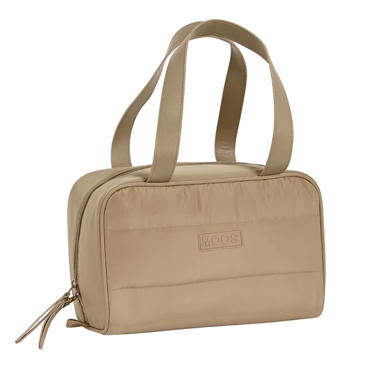 Safta Moos Capsula Camel Neceser de 8L - Cremallera - Asas de Mano Superiores - Interior Forrado - Bolsillo Interior - Tirador Doble - 310x140x190mm - 1