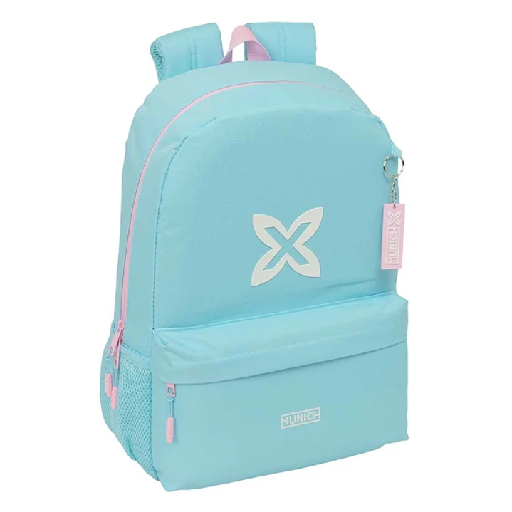 Safta Munich Sky Mochila - 19L - Adaptable a Carro - Bolsillo Frontal - Espalda Acolchada - Cremallera con Doble Tirador - Asa de Mano - Hombreras Erg 1