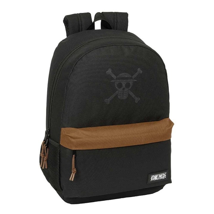 Safta One Piece Mochila Adaptable a Carro - Bolsillos Laterales - Doble Tirador en Cremallera - Bolsillo Frontal - Hombreras Ergonomicas - Asa de Mano 1