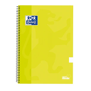 Oxford School Classic Cuaderno Espiral Tapa Extradura Write&Erase - Folio 1 Linea con Margen - 80 Hojas - Color Lima