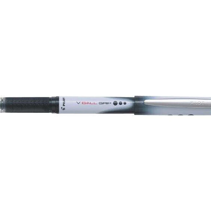 Pilot Boligrafo de Tinta Liquida V Ball Grip 05 - Punta de Bola Conica 0.5mm - Trazo 0.3mm - Grip de Goma - Color Negro 1