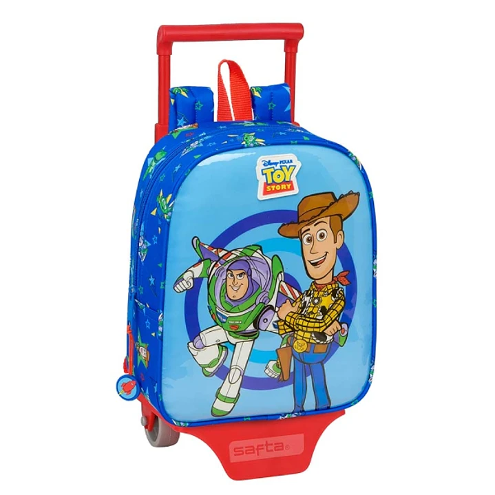 Safta Toy Story Good Vibes Mochila con Carro - Tarjeta ID - Asa Superior - Mochila Extraible - Material Resistente - 6L - 220x100x270mm - Color Azul 1