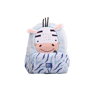 Oxford Kids Mochila Infantil 8.5L Tacto Suave Peluche Surtido Zoe Cebra - Diseño Divertido de Cebra - Tacto Suave de Peluche - Capacidad de 8.5L - Ide