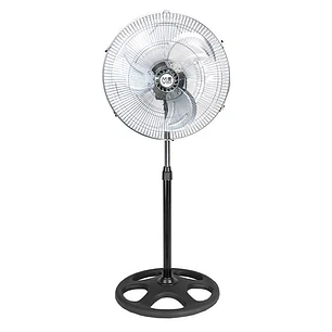 Muvip Ventilador Industrial de Pie - 75W - 45cm - 3 Velocidades - Color Plata/Negro