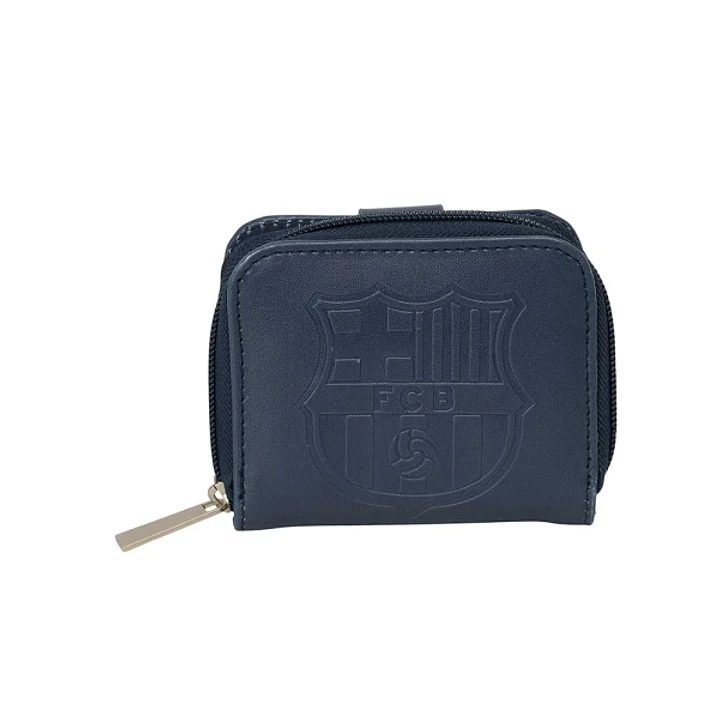 Safta F.C.Barcelona Monedero con Billetera - Compartimento para Billetes y Tarjetas - Cierre con Iman - Compartimento para Monedas - 0.10L - 110x20x95 1