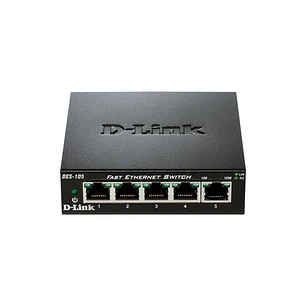 D-Link Switch 5 Puertos Fast Ethernet Gigabit 10/100 Mbps