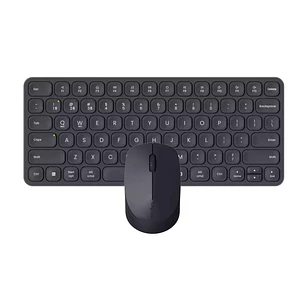 Rapoo 9010M Pack Teclado Compacto + Raton Inalambricos - Bluetooth y 2.4GHz -  Raton 2400 DPI - Autonomia hasta 12 Meses - Color Negro