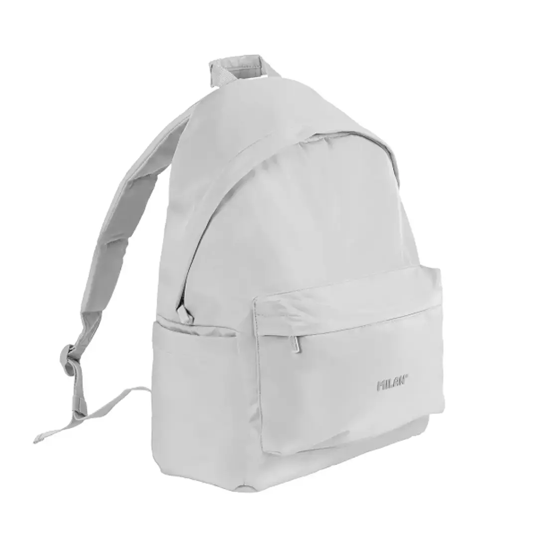 Milan Shadow Mochila Escolar Clasica 22L - Compartimento Interior para Portatil - Bolsillo Frontal y Lateral - Color Gris 1