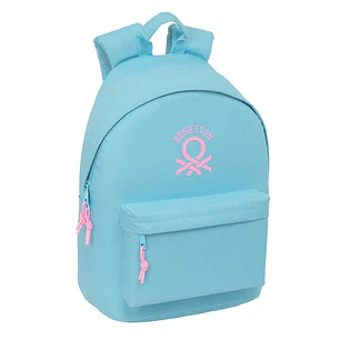 Safta Benetton Basics Celeste Mochila para Portatil hasta 14.1
