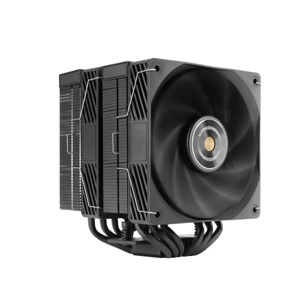 Mars Gaming MCPU-X26PRO Disipador CPU - Potencia TDP hasta 350W - 6 Tubos - 2 Ventiladores PWM de 120mm - 2300rpm - Cable Reductor de Ruido - Antivibr 1