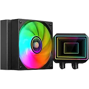 Mars Gaming ML-TWO120 Kit de Refrigeracion Liquida - Potencia 300W - Iluminacion ARGB Infinity Mirror - Bomba Opti-Chamber - Color Negro