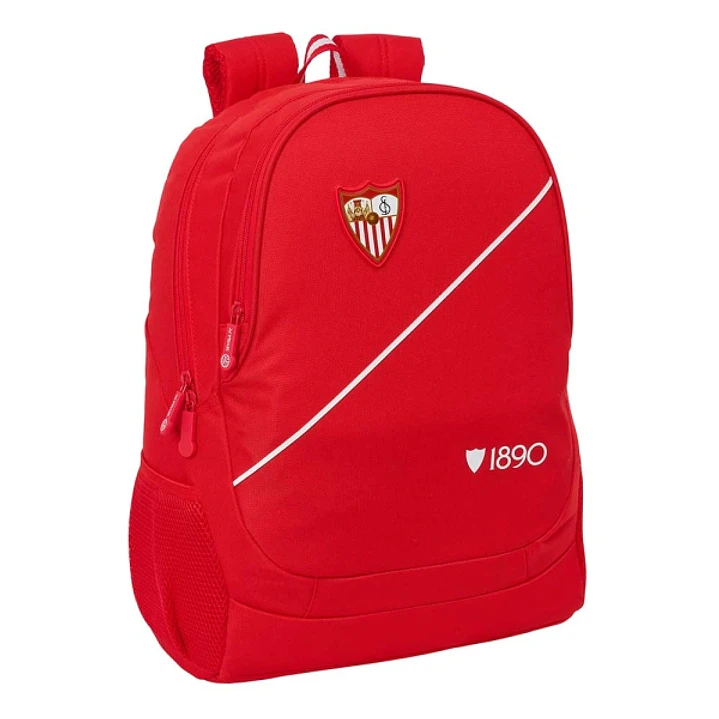Safta Sevilla FC Mochila - 23L - Adaptable a Carro - Espalda Acolchada - Portabotellas - Cremallera con Doble Tirador - Asa de Mano - Hombreras Ergono 1