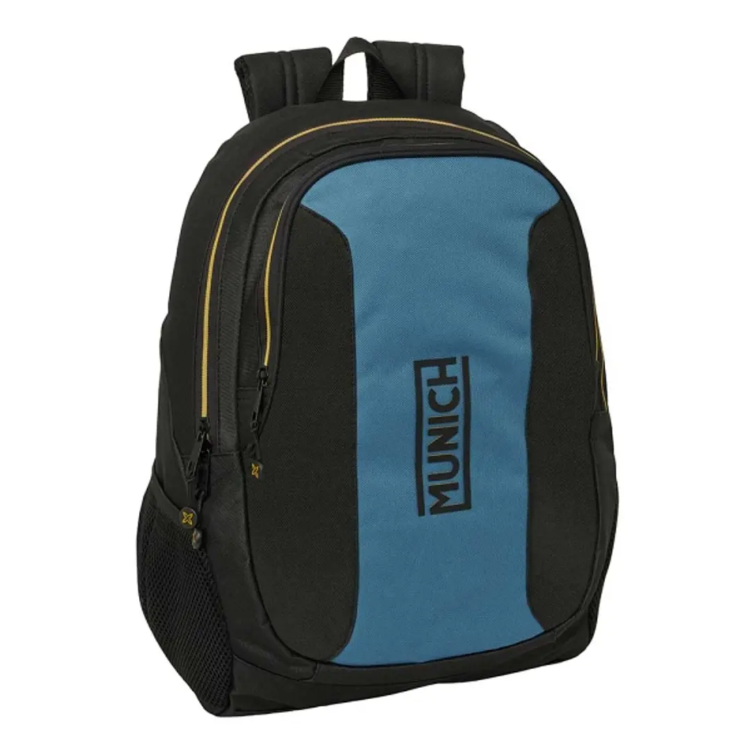 Safta Munich Mochila - 23L - Adaptable a Carro - Espalda Acolchada - Portabotellas - Cremallera con Doble Tirador - Asa de Mano - Hombreras Ergonomica 1