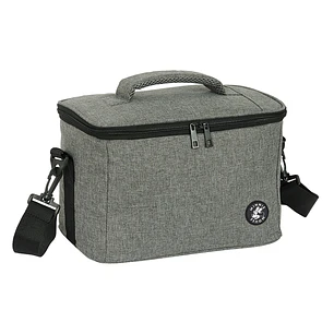 Safta Minnie Mouse Grey Bolsa Isotermica Porta Alimentos 9.2L - Cremallera - Asa Acolchada - Bandolera Ajustable - Repelente al Agua - Asa Superior - 