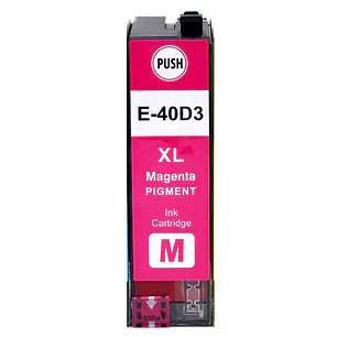 Epson T40D3 Magenta Cartucho de Tinta Pigmentada Generico - Reemplaza C13T40D340/C13T40C340