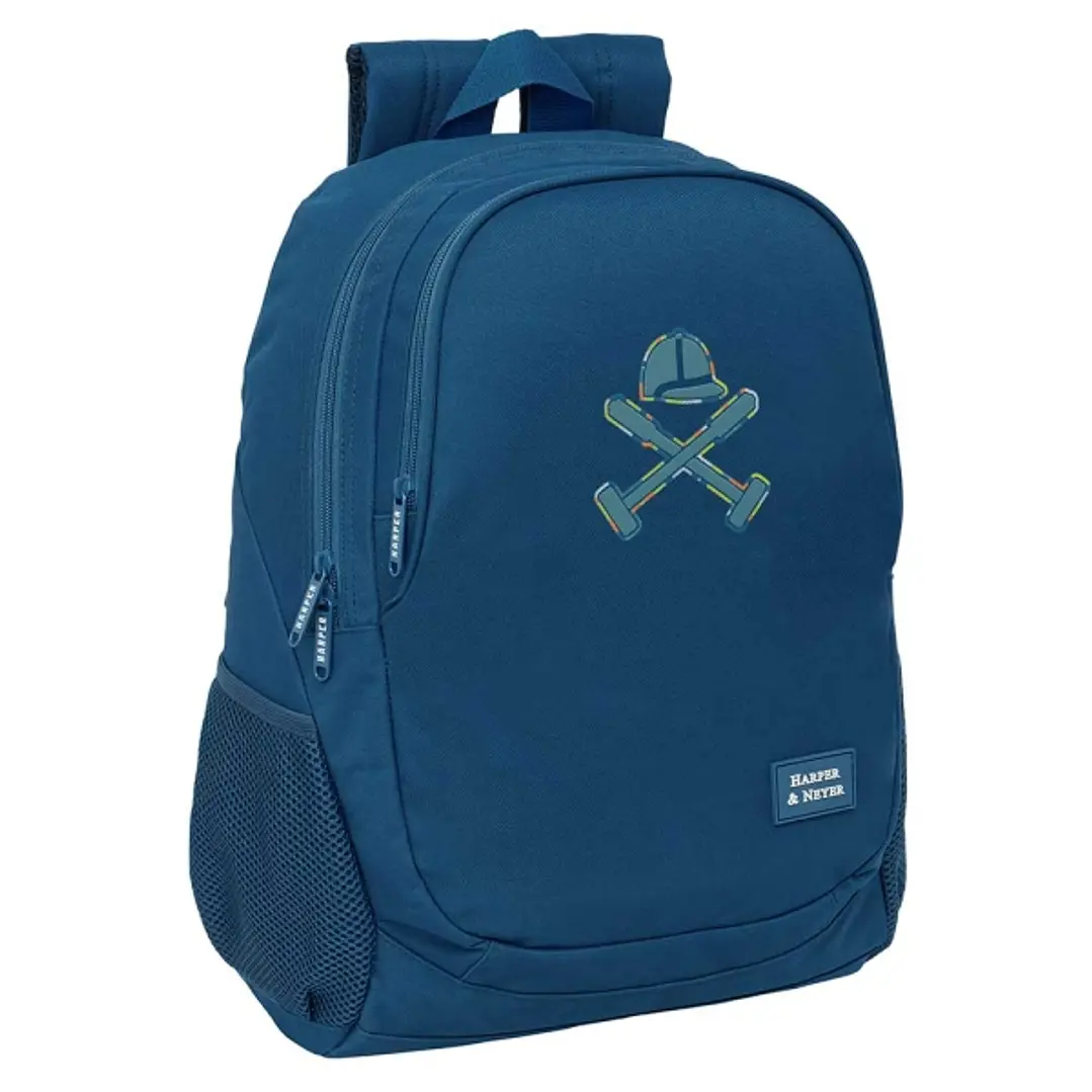 Safta Harper and Neyer Mochila Adaptable a Carro - Portabotellas - Dos Compartimentos Grandes - Tirador Doble - Hombreras Ergonomicas - Asa de Mano Su 1