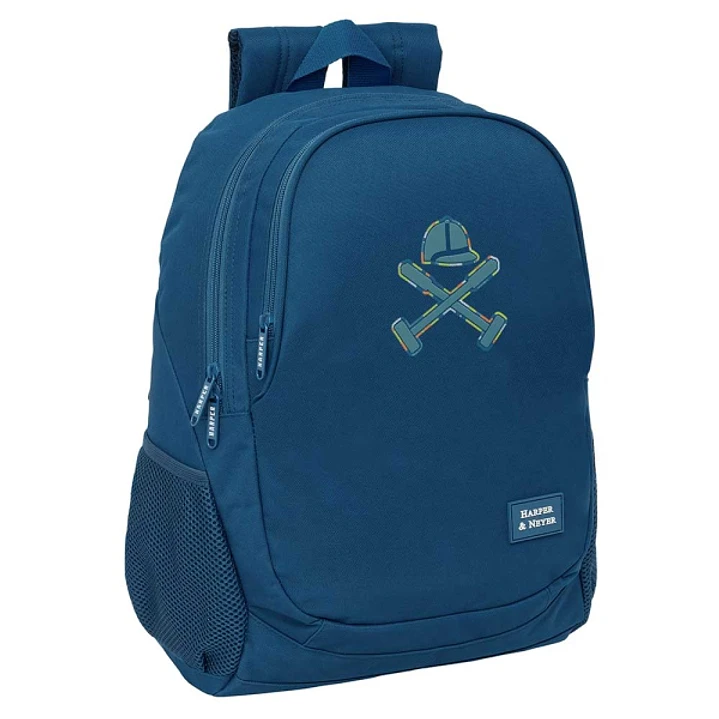 Safta Harper and Neyer Mochila Adaptable a Carro - Portabotellas - Dos Compartimentos Grandes - Tirador Doble - Hombreras Ergonomicas - Asa de Mano Su 1