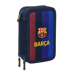 Safta F.C.Barcelona 1ª Equipacion 26/27 Plumier de 3 Pisos - 37 Piezas - Goma - Lapiz - 2 Boligrafos - Sacapuntas - 2 Reglas - 16 Colores - 14 Rotulad