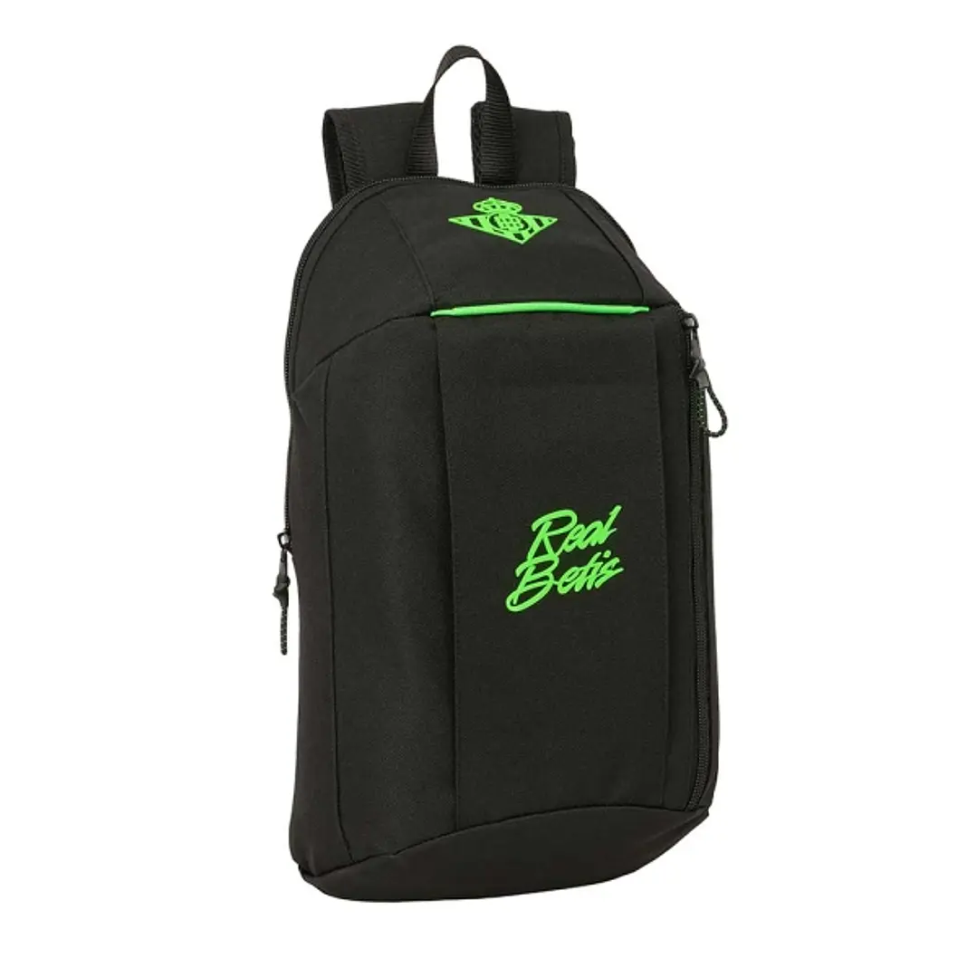 Safta Real Betis Balompie Mini Mochila - 8.5L - Hombreras Acolchadas - Cremallera Vertical - Asa Superior - Bolsillo Frontal - Ajustables y Confortabl 1