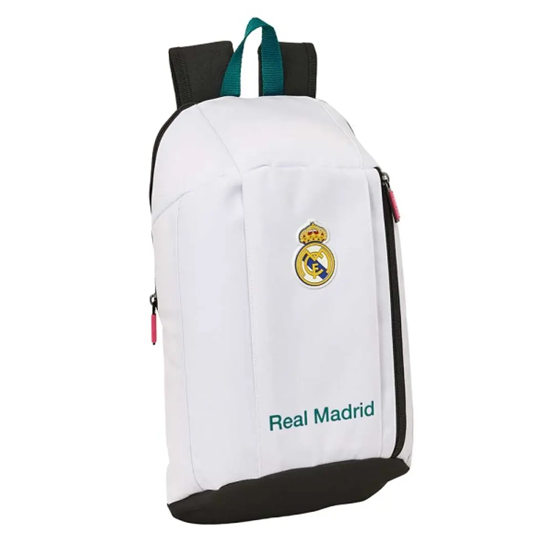 Safta Real Madrid Equipacion 26/27 Mini Mochila - 8.5L - Hombreras Acolchadas - Cremallera Vertical - Asa - Bolsillo Frontal - Ajustables y Confortabl 1