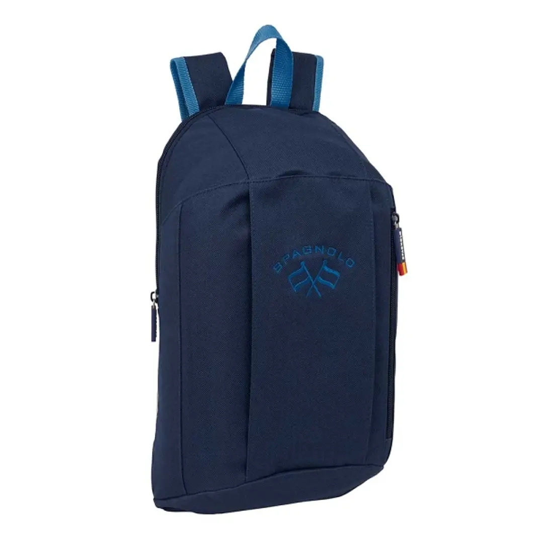Safta Spagnolo Mini Mochila - 8.5L - Hombreras Acolchadas - Cremallera Vertical - Asa Superior - Bolsillo Frontal - Ajustables y Confortables - 22x39x 1