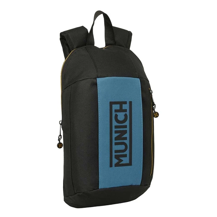 Safta Munich Mini Mochila - 8.5L - Hombreras Acolchadas - Cremallera Vertical - Asa Superior - Bolsillo Frontal - Ajustables y Confortables - 22x39x10 1