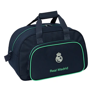 Safta Real Madrid 2ª Equipacion 25/26 Bolsa de Deporte - Bolsillo Frontal - Bandolera Ajustable - Tirador Doble - Base con Tacos - Fondo Extraible - 2
