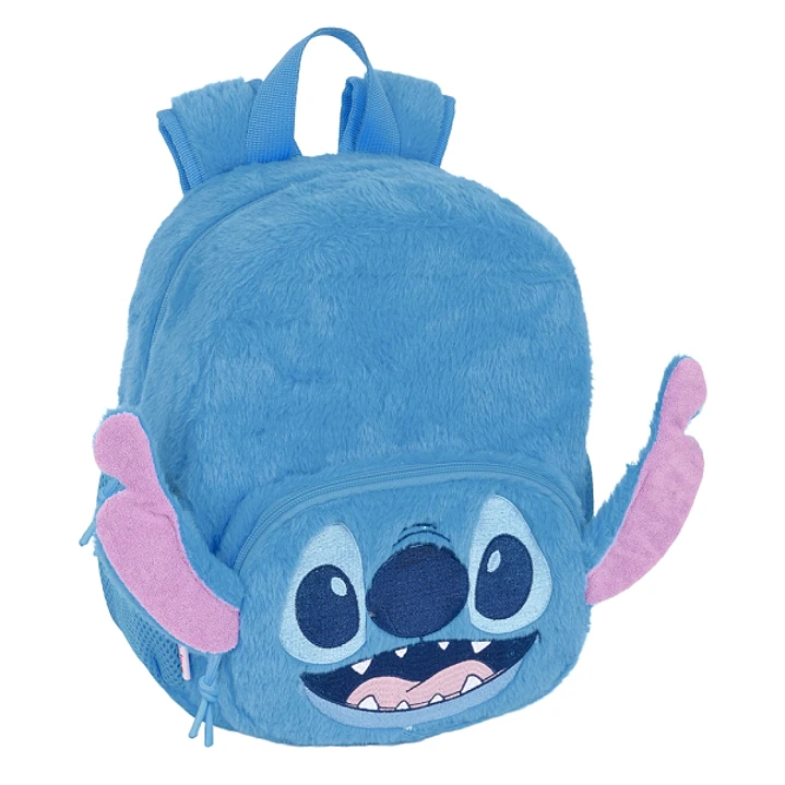 Safta Stitch Mochila Guarderia de Peluche - Tarjeta ID - Asas de Mano - 6L - Ideal para Guarderia - Material Suave y Resistente - Facil de Transportar 1