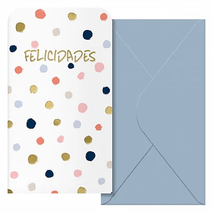 Dohe Copos Pack de 6 Tarjetas/Billeteros de Felicitacion con Sobre - Tamaño 9x16cm - Papel Offset - Impresas a todo Color