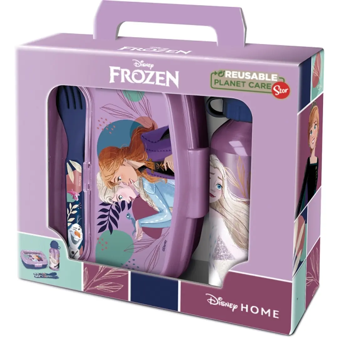 Safta Frozen Cool Days Set de Menaje Infantil - PVC sin BPA - Color Morado 1