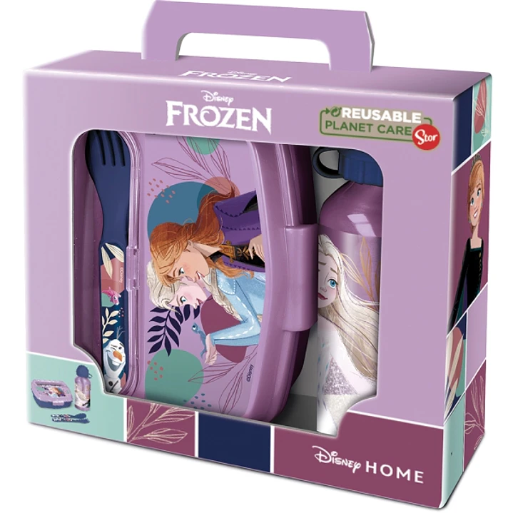 Safta Frozen Cool Days Set de Menaje Infantil - PVC sin BPA - Color Morado 1