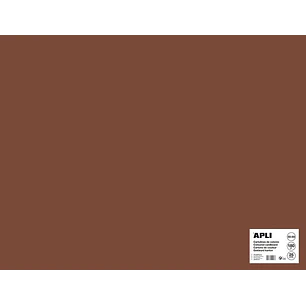 Apli Cartulina Marron 50 x 65cm 170g 25 Hojas