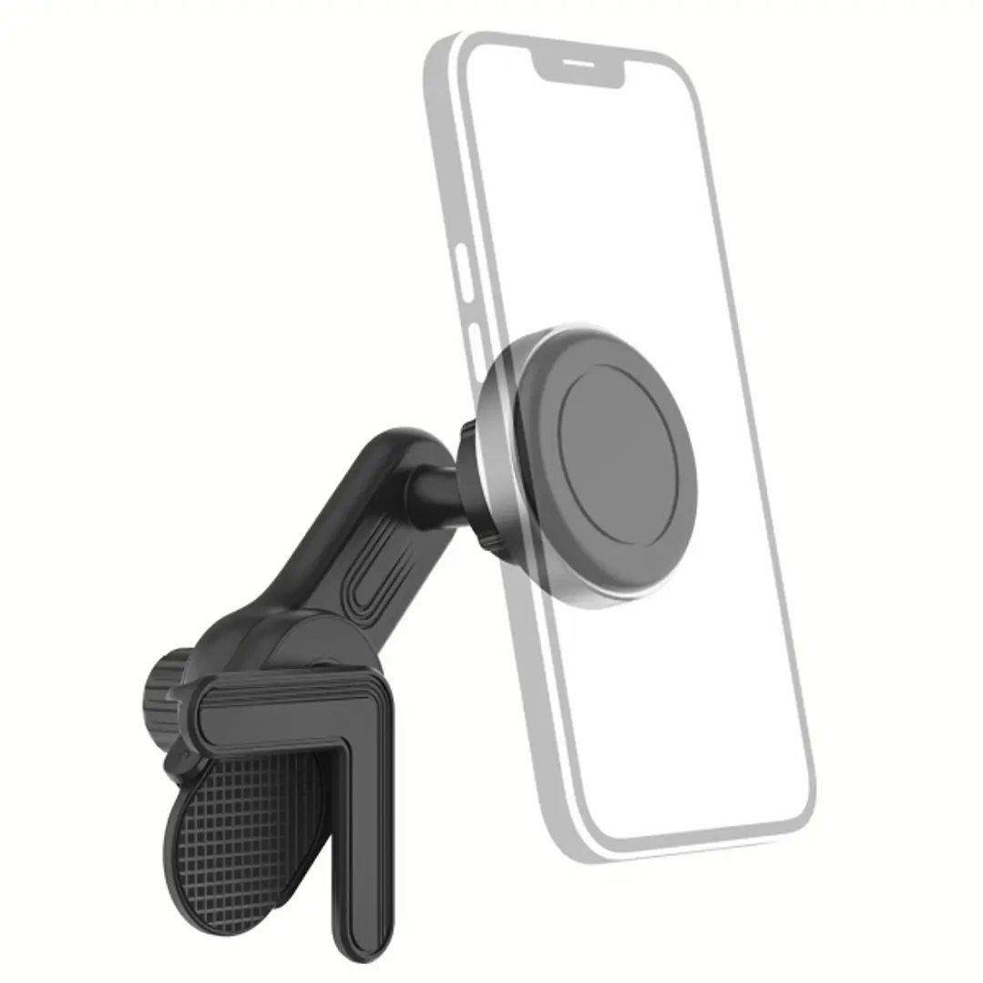 Hama Soporte Smartphone para Tesla Model 3 / y - Peso Max 200g - Universal - Revestimiento de Goma - Color Negro y Plata 1