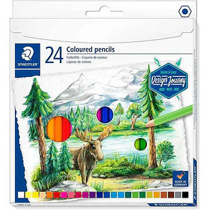 Staedtler 146C Pack de 24 Lapices de Colores - Mina Suave - Colores Surtidos