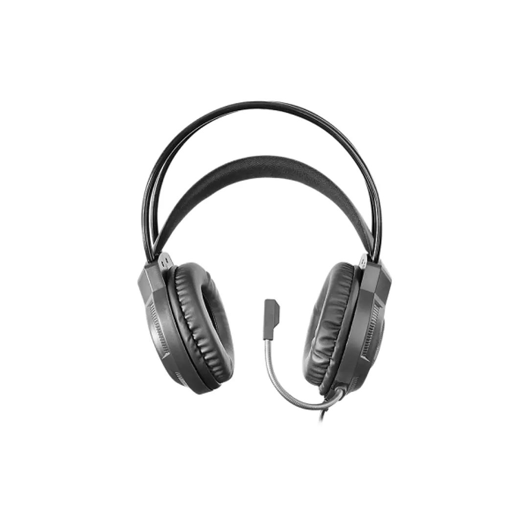 Mars Gaming MH124 Auriculares Gaming - Cable de 180cm - Control de Volumen - Microfono Flexible Integrado - Iluminacion FRGB - Color Negro 1