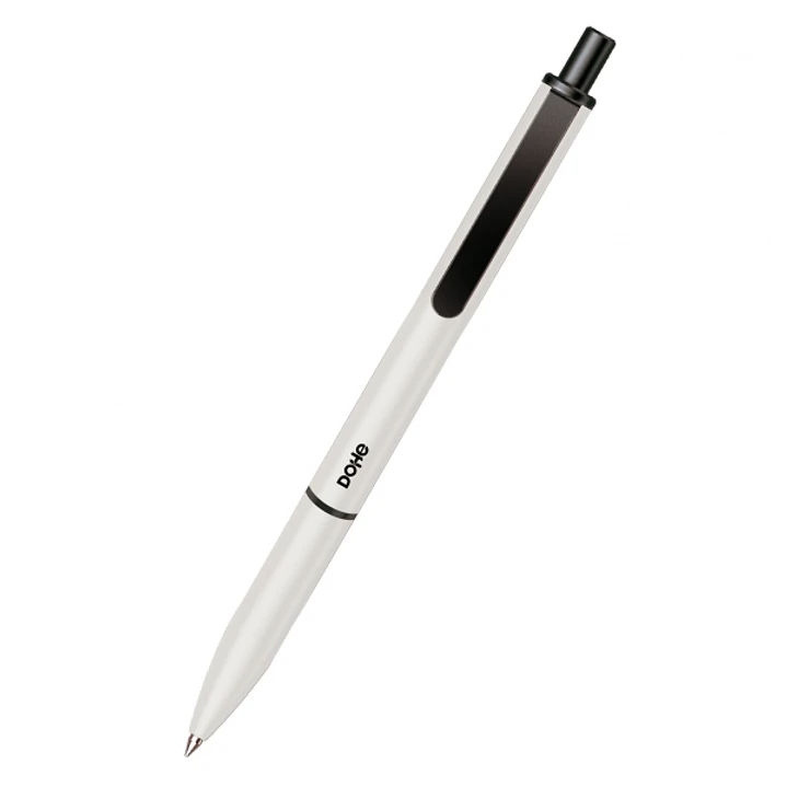 Dohe Elegance Pack de 4 Boligrafos - Punta Fina de 0,5mm - Fabricados en  Aluminio - Tacto Soft - Color Blanco 1