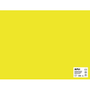 Apli Cartulina Amarillo Fluorescente 50 x 65cm 170g 25 Hojas