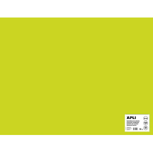 Apli Cartulina Verde Fluorescente 50 x 65cm 170g 25 Hojas