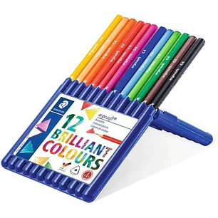 Staedtler Ergosoft 157 Pack de 12 Lapices de Colores - Diseño Ergonomico - Colores Surtidos