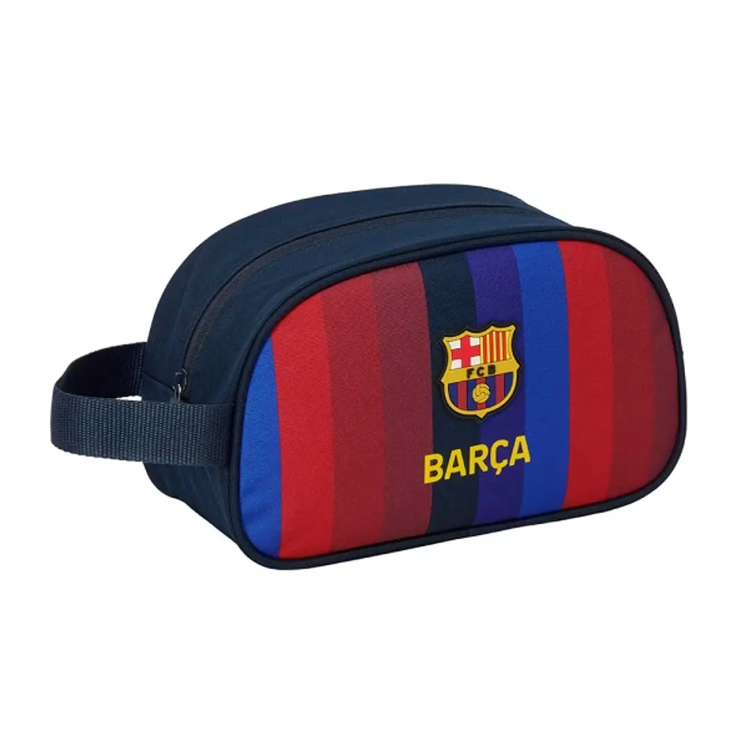 Safta F.C.Barcelona 1ª Equipacion 26/27 Neceser - Adaptable a Carro - Asa de Mano Lateral - 26x15x12cm - Color Rojo y Azul 1