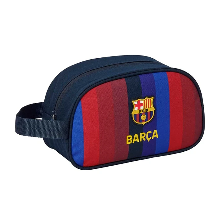 Safta F.C.Barcelona 1ª Equipacion 26/27 Neceser - Adaptable a Carro - Asa de Mano Lateral - 26x15x12cm - Color Rojo y Azul 1