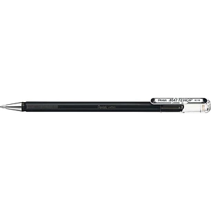 Pentel Mattehop Boligrafo de Bola - Punta 1mm - Trazo 0.5mm - Tinta de Gel Opaca - Fabricado con 55% de Materiales Reciclados - Color Negro