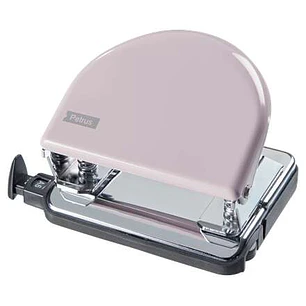 Petrus 52 Retro Taladro Perforador Metalico - Hasta 20 Hojas - Marcas de Formato - Facil Vaciado - Punzones 5.5mm - Color Strawberry Cream