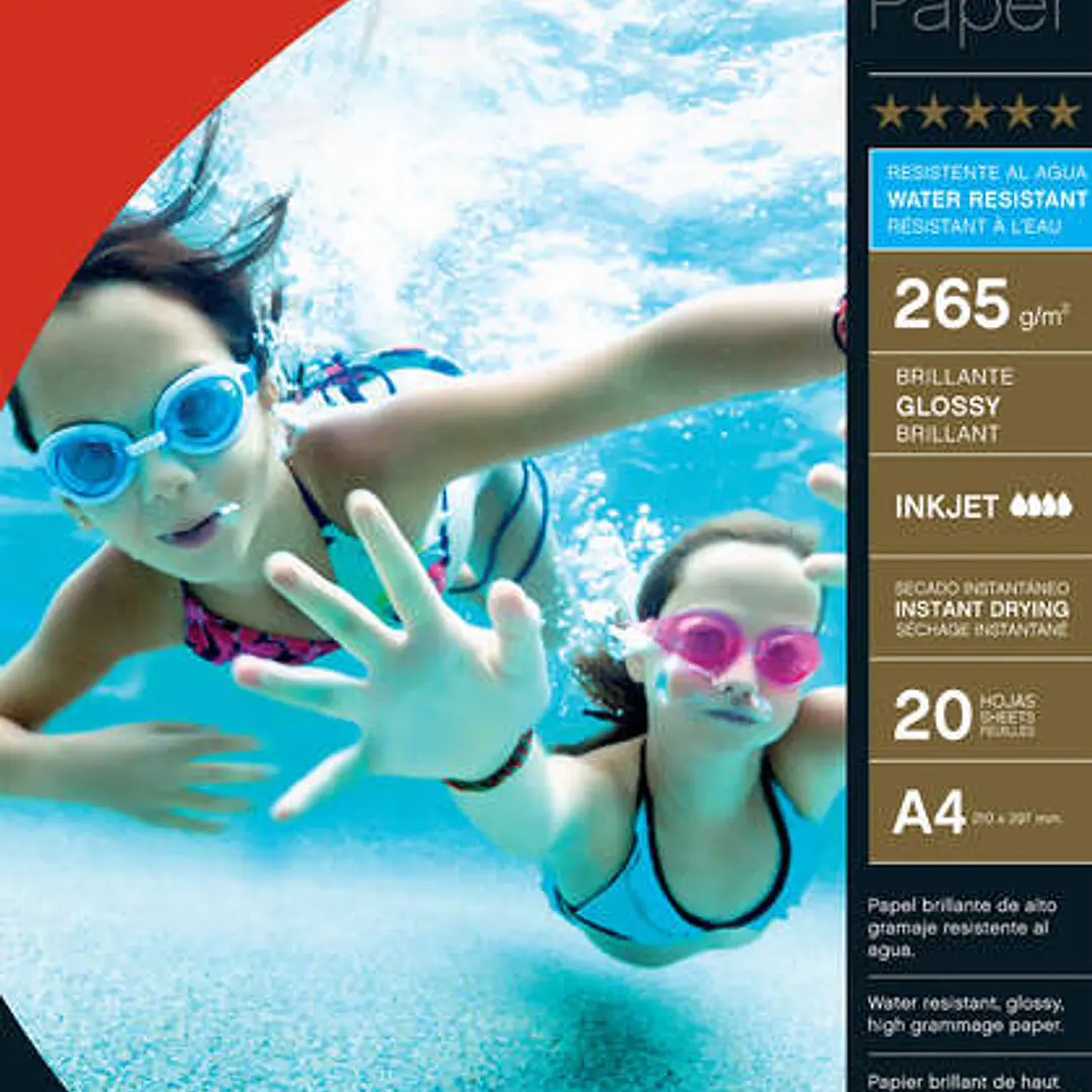 Apli Papel Fotografico Photobright Resistente Al Agua A4 265g 20 Hojas 1