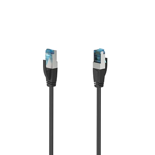 Hama Essential Cable de Red FTP RJ45 Cat-6a - Longitud 15m- Velocidad hasta 10Gbps - Blindaje Doble - Color Negro